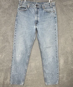 VTG Levi’s 505 Jeans Men's 36x34 (35x32) Orange Tab Light Blue Denim Pants 90s - Picture 1 of 10