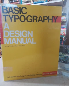 BASIC TYPOGRAPHY A DESIGN MANUAL: JAMES CRAIG (1990,TPK) BL7B - Picture 1 of 6
