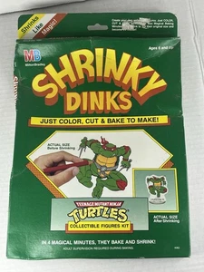 Vintage Teenage Mutant Ninja Turtles Shrinky Dinks 1990 MB Box beschädigt siehe Bild - Bild 1 von 7
