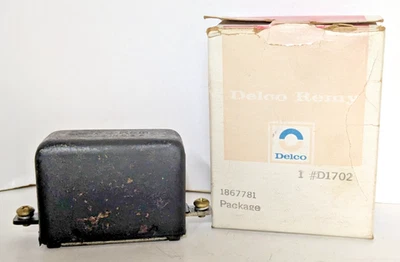 NOS DELCO REMY 6 VOLT GENERATOR CUT OUT 1867781 D1702 - Image 1 of 4