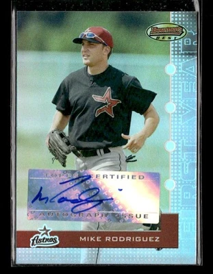 2005 Bowman's Best #107 Mike Rodriguez Auto #/974 Houston Astros - Image 1 of 2