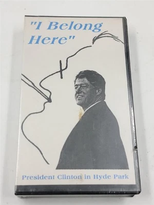 I Belong Here - President Bill Clinton in Hyde Park New York VHS Tape - Image 1 of 4