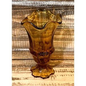 Vintage Mid Century 1960er Fenton Bernstein Taschentuch Glas Vase #8359 - 6,5" hoch - Bild 1 von 9
