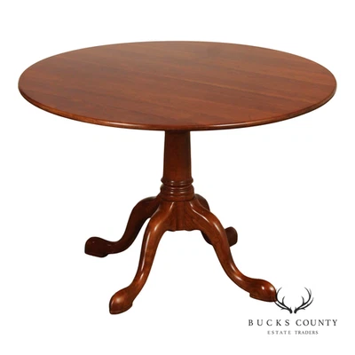 Mesa de desayuno Stickley tradicional de cereza redonda Foto 1 de 4