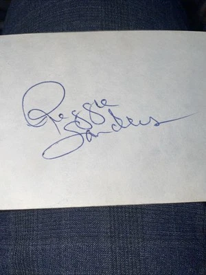 Reggie Sanders ( 1B Debut 1974 ) TIGERS  SIGNED AUTOGRAPH AUTO 3x5 INDEX COA - Image 1 of 2