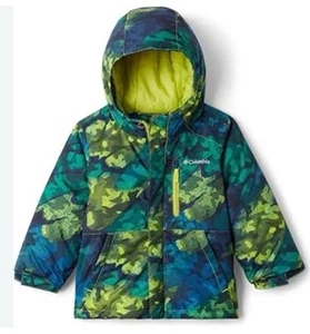 Columbia Boys Lightning Lift Hooded Jacket Sz 3T Camo Puffer - Picture 1 of 11