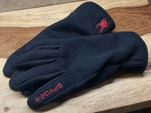 Guantes SPYDER Negros Rojo Araña Logo Forrados de Vellón GRANDES (?) - Imagen 1 de 11