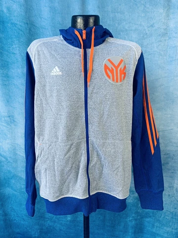 Men's Adidas New York Knicks Program Full Zip HD Basketball NBA Jacket NWT Small Cover