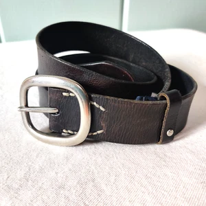 American Eagle Outfitters schwarz Herren Echtleder 1,5" breiter Gürtel Größe 36"-40" - Bild 1 von 11