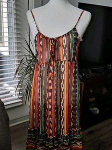NWT Fire los Angeles Ruffle Spaghetti Strap Dress Junior Size Medium - Picture 1 of 12