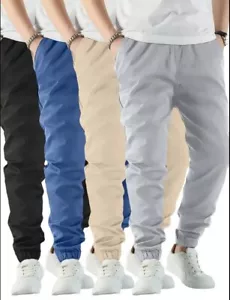 4 Pack Men’s Joggers Sweatpants - Picture 1 of 10