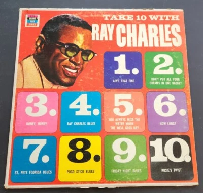 Take 10 With Ray Charles 1966 Grand Prix Series LP W/Ray Charles Trio Mono - Image 1 of 4