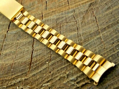 NOS Unused Hirsch Stainless Steel Watch Band 12mm Curved Lug Deployment Ladies - Image 1 of 4