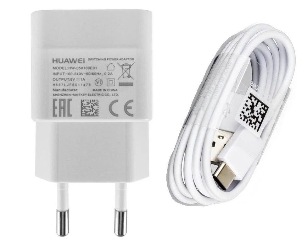 Original Huawei Ladegerät Ladekabel USB-C Kabel P9 / P10 / Mate 9 / P20 lite - Bild 1 von 1
