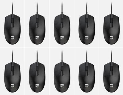 10x Wired USB Mouse For PC Laptop Computer OpticalScroll Joblot For HP Acer DELL - Image 1 of 4