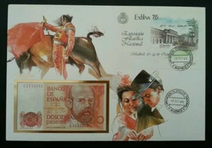 [SJ] Spain - Spanish Bullfighting 1985 Culture Art FDC (banknote cover) - Picture 1 of 8