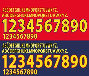 Juego de Nombre y Número para España Euro 2000 Fútbol Nacional Home/Fuera - Imagen 1 de 1