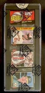 1985 Donruss Baseball Rack Pack BBCE Sealed w Cal Ripken Jr HOF on Top - Picture 1 of 2