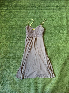Cynthia Rowley Cute Women’s XS Gray Lace nightgown lingerie Bow Coquette Fairy - Picture 1 of 7