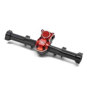 Carcasas de eje trasero Treal Axial SCX24 aluminio 7075 carcasa diferente negro/rojo - Imagen 1 de 3