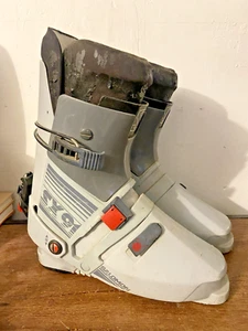Vintage Salomon SX 91 Rear Entry Alpine Downhill Ski Boots Size 350-55 Gray - Picture 1 of 14