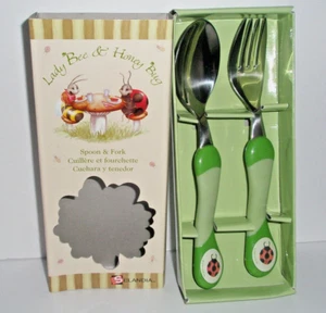 Selandia Löffel & Gabel Set Kinder Baby Lady Bee & Honey Bug 2000 Neu ohne Karton - Bild 1 von 6