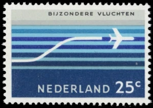 NETHERLANDS C15 - Airplane in Flight "1966 Airmail" (pb91776) - Picture 1 of 1