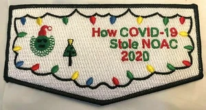 OA ORDER OF THE ARROW GRINCH STOLE NAVIDAD NOAC 2020 PANDEMIA DE FLAP cancelada - Imagen 1 de 2