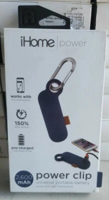 iHome 2.600 mAh Power Clip - Azul - IH-CT4010N - LOTE DE 2 Foto 1 de 4