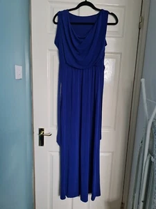 Womens long maxi dress size M Royal Blue WalG Party Sexy spring summer - Picture 1 of 3