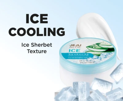 THE FACE SHOP Jeju Aloe Ice Soothing Gel 300ml 10oz (Ice Sherbet Texture) - Image 1 of 4