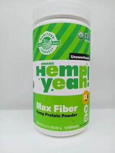 Manitoba Harvest Organic Hemp Yeah! Max Fiber Unsweetened 16 oz - Picture 1 of 3