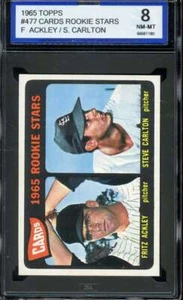 1965 TOPPS #477 STEVE CARLTON ISA 8 (RC) HOF CARDINALS *ADT4816 - Picture 1 of 2