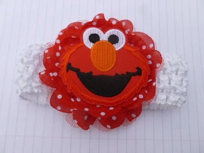 Sesame Street Elmo marioneta roja roja blanca polka banda para el cabello infantil diadema divertida EE. UU. Foto 1 de 3
