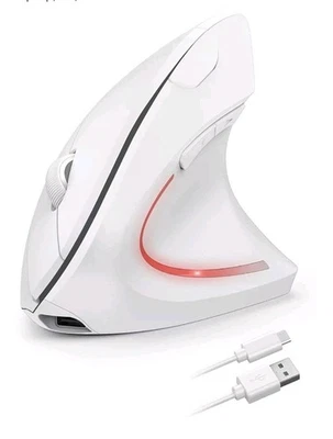 Tecknet Ergonomic Mouse 2.4G Wireless Mouse Rechargeable 4800 DPI Vertical Mouse - Image 1 of 4