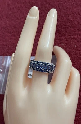 Bomb Party RBP6420 "Off The Clock" Saphir CZ, rhodiniert Größe 8 - Bild 1 von 4