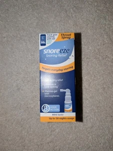 Brand New in Box Snoreeze 8 Hour Action Snoring Relief Throat Sprayv- Mint Taste - Picture 1 of 5