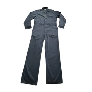 VTG 70s 80s Lee Union-Alls Coveralls Mens 42 Reg US L Blue Mechanic Gas Station - Afbeelding 1 van 16