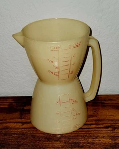 Vintage TUPPERWARE Wet & Dry TWIN MEASURING Double 1 Cup / 8 oz - Picture 1 of 7
