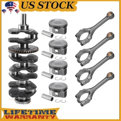 Соединительный шток + коленчатый вал + комплект поршневых колец для Toyota Matrix Scion tC XB 2,4 л - Изображение 1 из 4