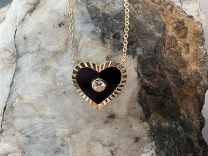 Julien Macdonald x Clogau Herz-Anhänger 9 kt Gelb- & Rotgold (18") selten - Bild 1 von 13