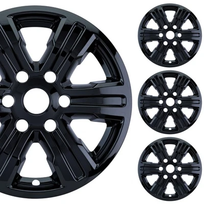 PACRIM 17" negro brillante cubiertas de rueda para Ford Ranger XL (2019-2023) | Juego de 4 Foto 1 de 4