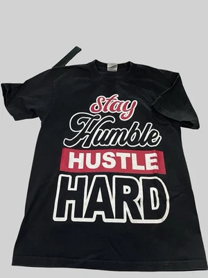 SHAKA Wear Stay Humble And Hustle hard Black T-shirt Size Large - Image 1 of 4