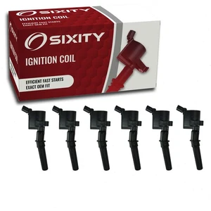 6 pc Sixity DG508 48688 Ignition Coil Pack Curved Boot DG467 DG472 DG473 DG481 - Picture 1 of 8