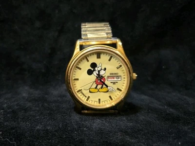 Reloj Seiko Sports 50 Mickey Mouse 7N43-9A00 Cuarzo Disney Fecha Hora Funcionando Foto 1 de 3