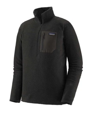 3XL New With Tag Patagonia R1 Air Zip Neck Mens Black 40245 BLK Fleece Technical - Image 1 of 4