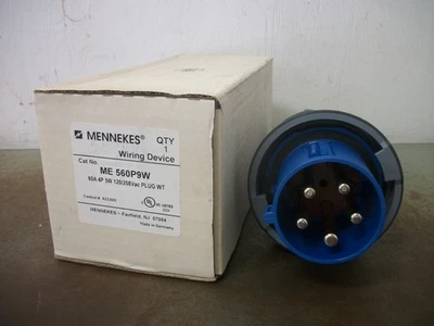 MENNEKES PIN & SLEEVE PLUG ME560P9W 60AMP 120/208VOLT 4P 5W NIB - Image 1 of 3