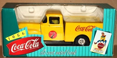 1956 Coca-Cola 1/25 diecast metal bank Utility Pickup Truck, vintage NIB - Image 1 of 4