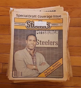 Vintage NFL PITTSBURGH STEELERS WEEKLY Lot of 35 Different Issues 1988-1993 RARE - Picture 1 of 7