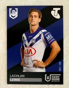 NRL Trading Card # 22 Lachlan Lewis 2019 Magic Round Bulldogs - Picture 1 of 1